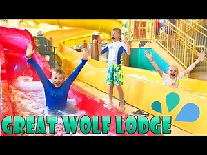 Great Wolf Lodge Best Waterpark & Ropes Course || Family Fun Pack - Videos For Kids