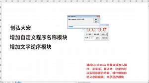 Corel draw 批量旋转 文字逆序 自定义插件名称