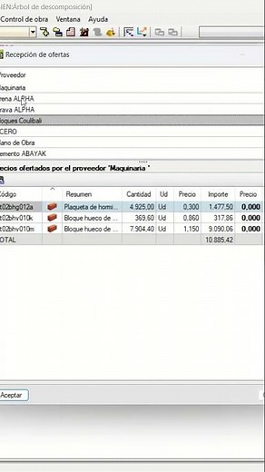 Tutorial de Arquímedes de CYPE: Cómo hacer la recepción de ofertas en el programa Arquímedes