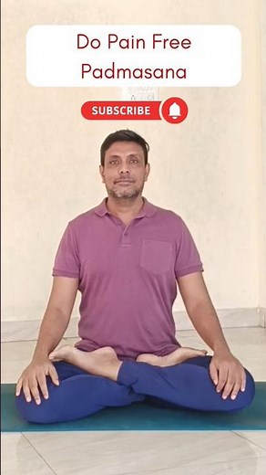 Padmasana made easy | Drills to sit without pain #padmasana #yogapose