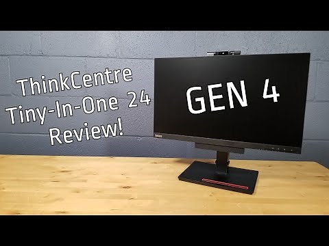 Lenovo Tiny In One 24" Gen 4 Touch Monitor Review - Including Assembly with a M75q-1 Tiny PC