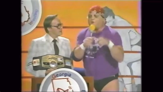 Dusty Rhodes with Gordon Solie on Georgia Championship Wrestling (1981) | NWA Wrestling Memories
