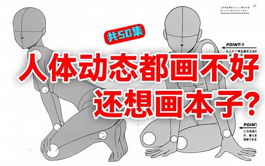 【人体动态】零基础怎么自学人体结构，50集彻底搞定人体动态！