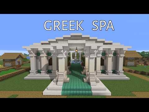 How to Build a Greek Bathhouse in Minecraft 🏛️ (Easy Tutorial)