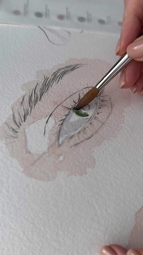 How to paint eye #paintingtutorial #creativity #watercolor #visualart