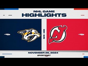 NHL Highlights: Predators vs. Devils - November 25, 2024