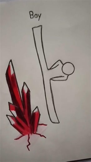 Chinese Military Dance Pose Drawing (Boy & Girl) #stickman #shorts