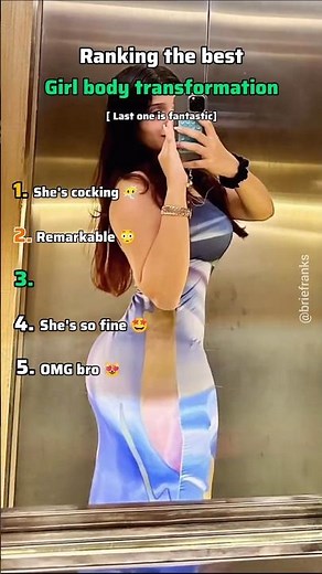 ranking the best girl body transformation #bodytransformation #gym