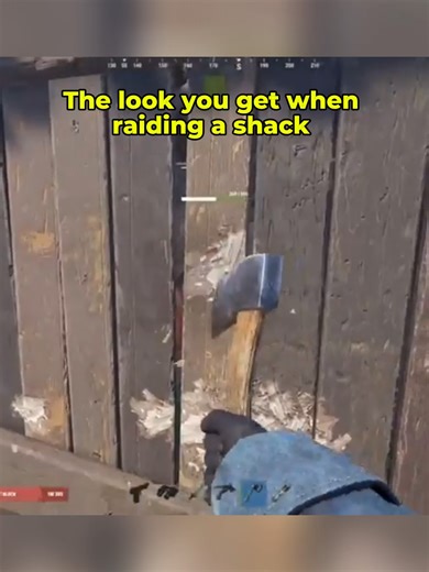 The look you get when raiding a shack #rust #rustgame #rustclips #rustmoments #rusthighlights