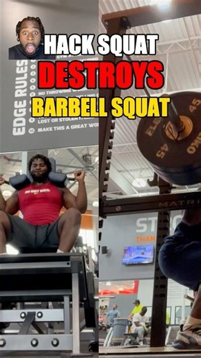 Hack Squat DESTROYS Barbell Squat