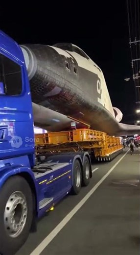 【AI】スカニアでスペースシャトルを運んでみた #automobile #すごい #トラック