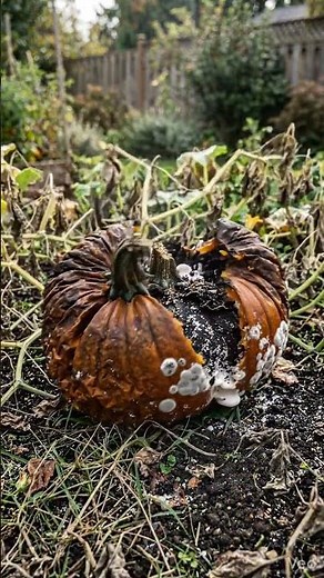 Pumpkin vs. Time: A Mesmerizing Decomposition Time-lapse 🎃⏳