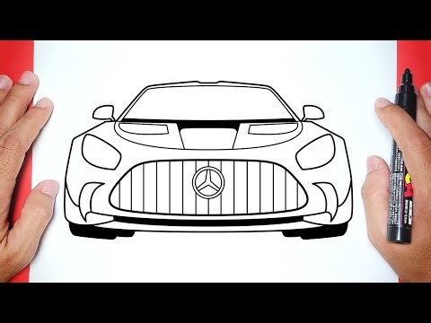 How to Draw a MERCEDES BENZ AMG GT Step by Step | Easy Drawing Tutorial