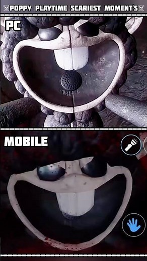 🔥PC vs Mobile | The MOST TERRIFYING Poppy Playtime Jumpscares 💀 #poppyplaytime #horror #viral🤯😨