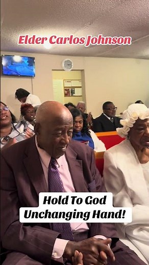 Elder Carlos Johnson singing “Hold To God Unchanging Hand” at Victorious Living Church