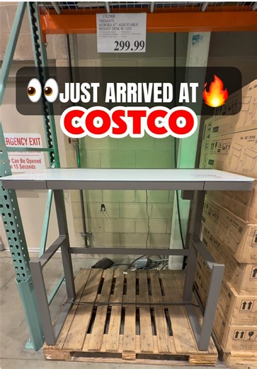 Costco just stocked an LED adjustable height desk and it’s an easy upgrade for any home office setup. Smooth electric height adjustment plus built-in LED lighting make it functional for work while adding a clean, modern look. Share this with someone upgrading their workspace. @Costco Wholesale #costcofinds #Costcowonders #CostcoInfluencer #OfficeTok #WorkFromHome