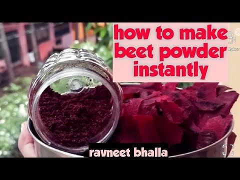 How to make beet powder instantly [HOMEMADE BEETROOT POWDER]