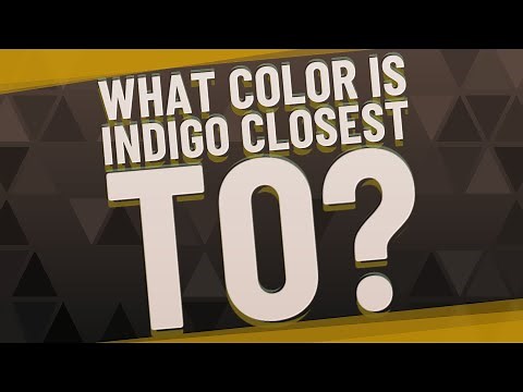 What color is indigo closest to?