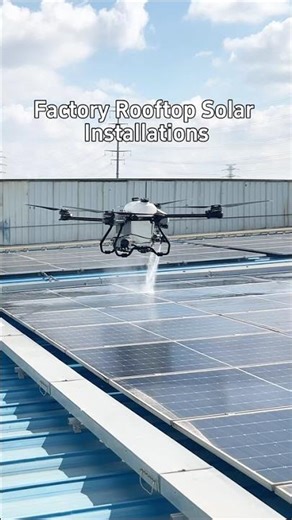 D15R cleaning drone clean different solar panels #cleaningdrone #drone#droneservice
