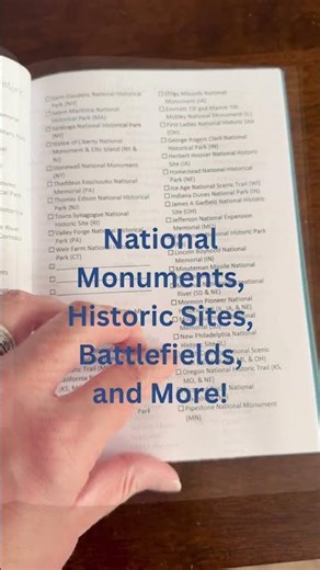 U.S. Parks, Forests, & Historic Places Adventure Log #traveljournal #hikerlife #exploreamerica