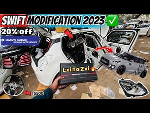 Maruti Swift Transformation: From Base to Top 🔥| Swift modified | Maruti Swift 2023 modifications ✅
