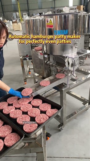 Automatic hamburger patty maker for perfectly even patties#meatball machine #Hamburger maker