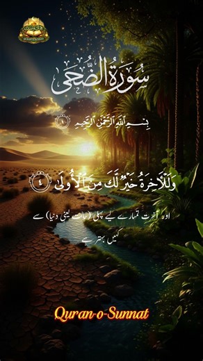 Surah Ad-Duhaa | Powerful Quran Reminder #quran #quotes #islamicvideo #ytshorts #yt #reels #reel