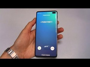 Samsung Galaxy S10 Plus incoming call