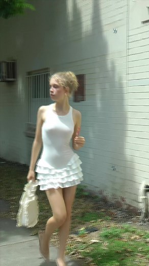 Stylish Tank Frill Dress Handcrafted by Mom