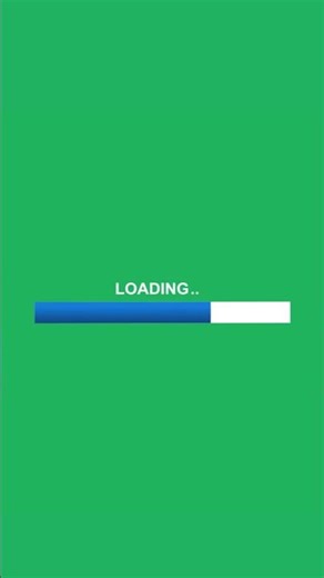 Loading bar green screen #humloart