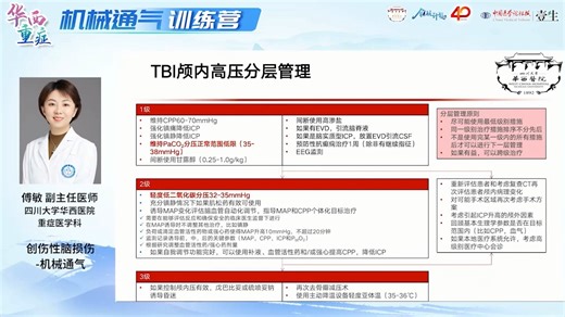 创伤性脑损伤——机械通气 傅敏