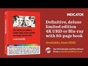 CARNAL KNOWLEDGE (Mike Nichols, 1971) Original Trailer 1 – new Indicator 4K UHD and Blu-ray edition
