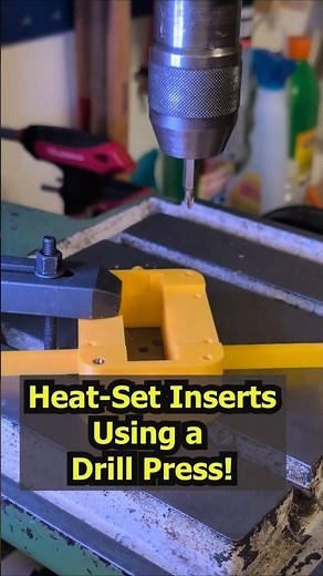 Pro Tip: Straight Heat-Set Inserts Using a Drill Press!