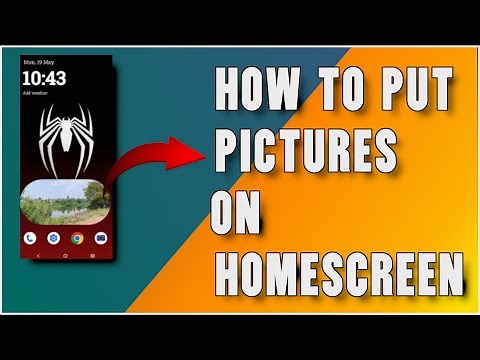 how to put picture on home screen android