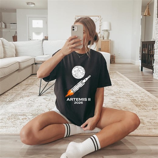 NASA Artemis II 2026 Shirt, SLS Rocket Space Mission T-shirt, Astronomy Lover Gift, Moon Exploration Graphic Tee - Etsy