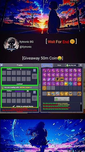 Skyblock: Giveaway 50m Coin💸🤑|| ‪@XyTronic‬ #shorts