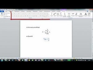 Office 2010 - Formeln erstellen - Formeleditor für Word, Excel, PowerPoint und OneNote