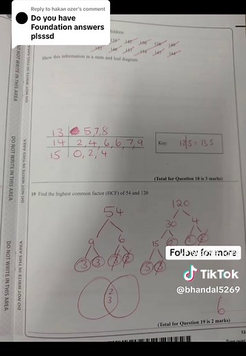 2025 GCSE Maths Paper 1 Answers and Solutions