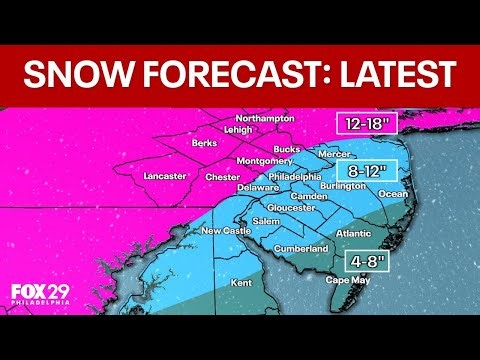 Philly snow forecast: Timing, snowfall totals, and more