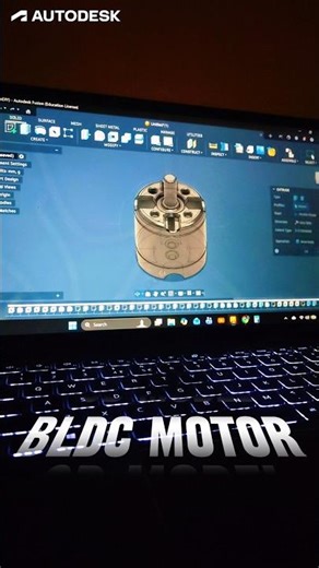 Bldc Motor 3d model || #drone #shortsvideo #3dmodeling #autodesk