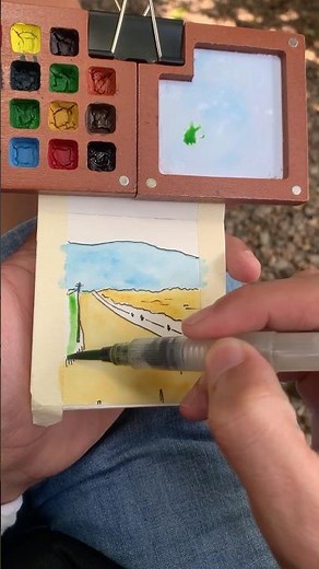 Cách VẼ TRANH PHONG CẢNH đơn giản mà đẹp | how to draw scenery #vetranh #vetranhphongcanh