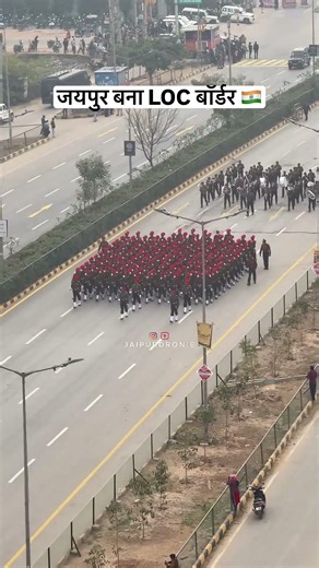 जयपुर बना LOC बॉर्डर 🇮🇳 | #viral #motivation #armydayparade #jaipur #LOC#border#shorts #trending#yt