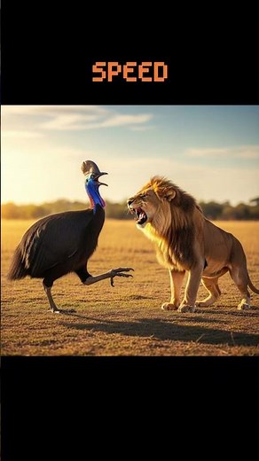 Cassowary vs Barbary Lion! Battle of Stats!