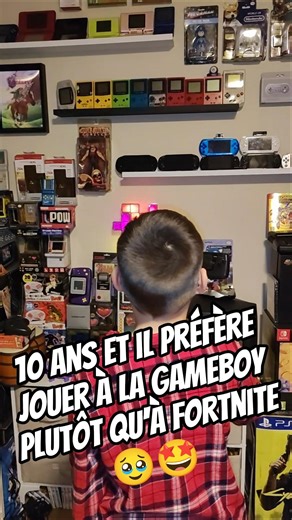 He's 10 years old and he prefers playing with the Nintendo Game Boy rather than Fortnite 🥹🤩 & he ...