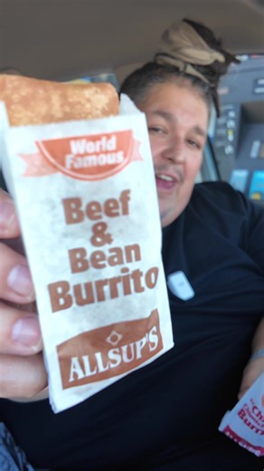 I’m trying @allsups burritos for the first time on today’s Gas Up & Grub Out!! Which gas station food item should I try next!? #bootlegfoodreview #gasstationfood #gasupandgrubout #allsups #burrito