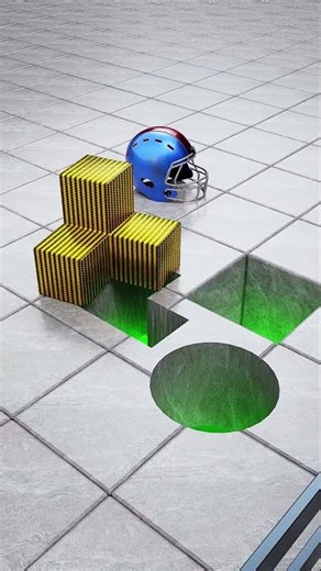 it should go into the square hole. 🔥 In blender#3dart #3d #blender #shorts #satisfying loops