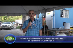 Chief Surveyor, Keith Francis also attended the meeting as his department would have to identify suitable lands for any work to be carried out in the area. | SVG TV