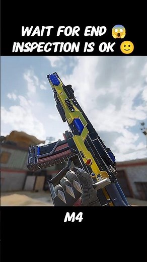M4 : Inspection is Ok 😊 But iron sight 💀 Cod mobile Epic Skin with unique iron sight #codm