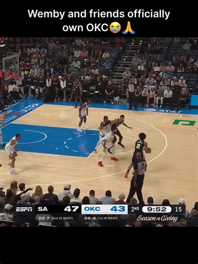 Wemby Off the Bench: 3-0 Record Against OKC