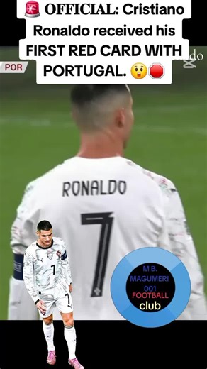 Cristiano Ronaldo's First Red Card with Portugal Revealed
